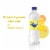 Ice Mountain Lemon Flavored Sparkling Bottled Water Perspective: back