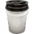 Leaktite Screw-Top Lid for 3.5 & 5 Gal. Pail, Black LD5GRLBK006 Perspective: back