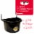 Little Giant 20 Quart Heavy Duty Mountable Plastic Fence Feeder Bucket, Black Perspective: back