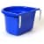 Little Giant 20 Quart Heavy Duty Mountable Plastic Fence Feeder Bucket, Blue Perspective: back