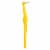 TEPE Interdental Brush Angle Cleaners - Dental Brushes Between Teeth 6 Pk, Yellow 0.7mm Perspective: back