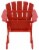 Leigh Country Classic Adirondack Chair - Red Perspective: back