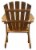 Leigh Country Adirondack Chair - Natural Stain Perspective: back