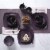 Gibson Elite Soho Lounge 16 Piece Plates, Bowls, & Mugs Dinnerware Set, Purple Perspective: back