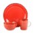 Gibson Home 95631.12RM Color Vibes 12 Piece Dinnerware Set, Assorted Colors Perspective: back