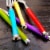 Gibson Santoro 20pc Colorful Stainless Steel Flatware Set w/Hanging Storage Rack Perspective: back