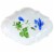 Martha Stewart Botanical Garden White Ceramic Serving Platter Perspective: back