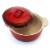 Crock-Pot Artisan Stoneware Casserole Dish - Gradient Red Perspective: back