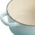 Crock-Pot 3 Quart Round Enamel Cast Iron Covered Dutch Oven Cooker, Aqua Blue Perspective: back