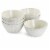 Martha Stewart Wood Patterned Cereal Bowl Set - Off-White Perspective: back