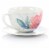 Martha Stewart Peony Tea Cup and Saucer Perspective: back