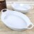 Martha Stewart White Stoneware Baker Set Perspective: back