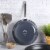 Martha Stewart Dark Gray Nonstick Aluminum Frying Pan Perspective: back