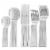 Martha Stewart Carlyle Stainless Steel Flatware Set Perspective: back