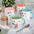 Peanuts Mothers Love 4 Pack Large 21 OZ Camper Stoneware Mugs Perspective: back