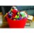 Little Giant FT11RED 11 Gal. Heavy Duty Farm Bucket Rubber Flex Tub with Handles Perspective: back