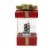 Christmas Santa/ Sled Package Waterglobe Plastic Snowglobe Lit Blower H3352 Perspective: back