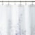 Madison Park Enza Floral 100% Cotton Printed Shower Curtain Purple 72x72 Perspective: back