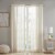 Bed Bath & Beyond Deandra Striped 84-Inch Sheer Window Curtain Panel- Natural Perspective: back