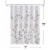 Madison Park Modern Floral Printed Burnout Shower Curtain with Yellow MP70-7482 Perspective: back