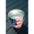 Tiki American Flag Citronella Candle Bucket Perspective: back