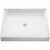 Sterling Ensemble 36 In. W x 34 In. D Center Drain Shower Floor & Base in White Perspective: back