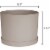 Bloem MAT0883 Mathers Garden Planter w/Saucer Tray, Pebble Stone Beige, 8 Perspective: back