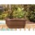 Fiskars 24 in. Clay Deck Rail Planter Perspective: back