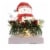 Christmas Led Snowman Stocking Holder Acrylic Holly Garland Glitter 31251 Perspective: back