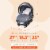 Baby Trend Ally Newborn Baby Infant Car Seat Travel System w/Cover,Gray Magnolia Perspective: back