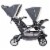 Baby Trend Sit N' Stand Easy Fold Travel Toddler/Baby Double Stroller, Magnolia Perspective: back
