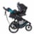 Baby Trend Expedition Race Tec Jogger Toddler Baby Foldable Stroller, Marine Perspective: back