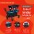 Baby Trend Expedition 2 in 1 Push or Pull Stroller Wagon Plus w/ Canopy, Blue Perspective: back