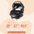 Baby Trend Ally Newborn Baby Infant Car Seat Travel System with Cover, Khaki Perspective: back