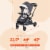 Baby Trend Sit N' Stand 5 in 1 Shopper Stroller with Canopy and Basket, Magnolia Perspective: back