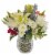 Decorative Vase Floral Arrangment Perspective: back