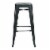 Bristow 30  Antique Metal Barstool Antique Black Finish 2 Pack Perspective: back