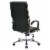 High Back Executive Black Faux Leather Chair Perspective: back