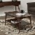 Copenhagen Console Table in Walnut Brown Finish Perspective: back
