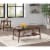 Copenhagen Engineered Wood Coffee Table in Walnut Finish Perspective: back
