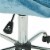 Milo Height Adjustable Home Office Chair in Micro-Fiber Blue Velvet Perspective: back