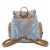 Bodhi Drawstring Flap Backpack - Polka Dots Perspective: back