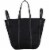 Bodhi Large Waffle Mesh Fashion Tote - Black Perspective: back