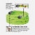 Flexzilla Heavy-Duty Swivel Grip Garden Hose - Green Perspective: back