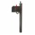 Special Lite SCS-1014-SPK-710-SW Savannah Curbside with Springfield Mailbox Post, Swedish Sil Perspective: back
