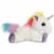 Aurora World Rainbow Unicorn Flopsie, 12" Perspective: back