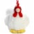 Aurora World 8" Mini Flopsie Plush Chicken Perspective: back