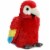 Aurora World Mini Flopsie Toy Scarlet Macaw Parrot Plush, 8" Perspective: back