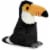 Aurora World Mini Flopsie Plush Toy, Toco Toucan, 7" Perspective: back