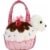 Aurora World Fancy Pals Pet Carrier Sweets Cupcake & Puppy Plush Perspective: back